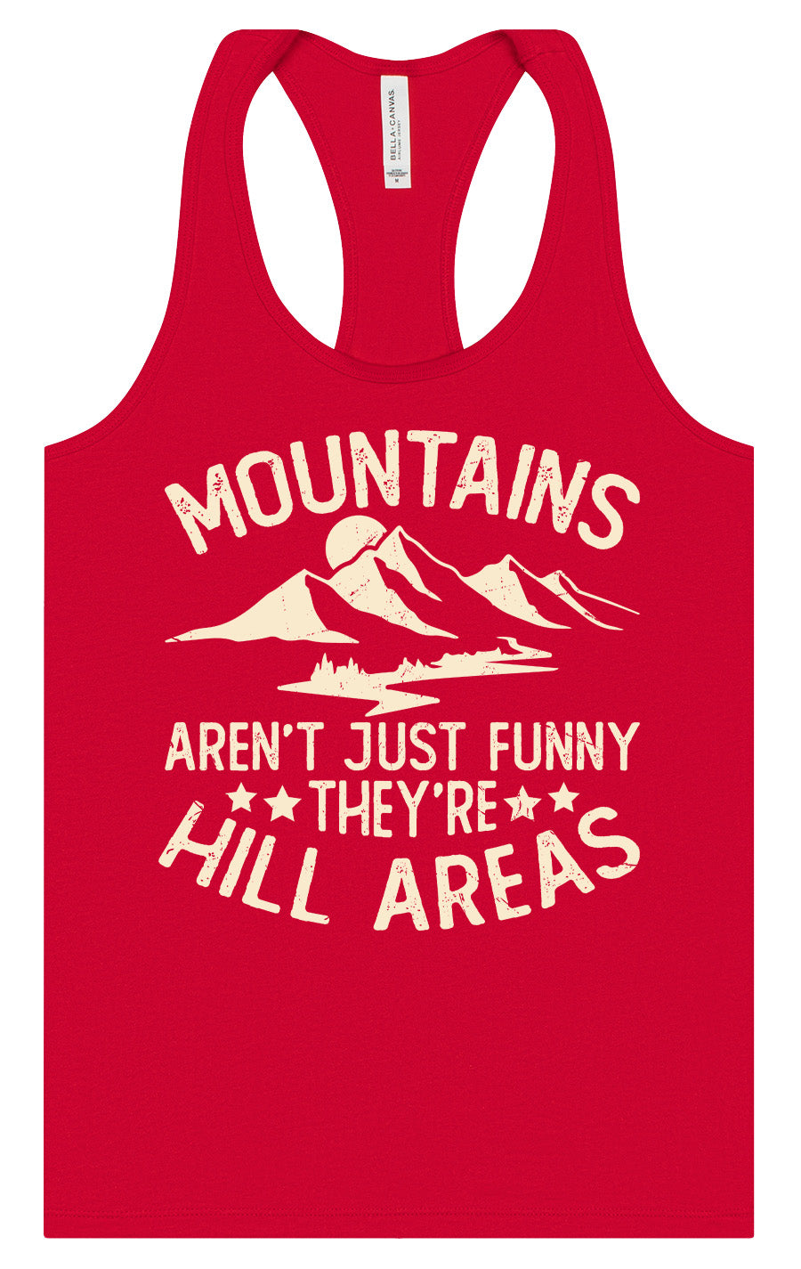 Mountains are Hill Areas Women's Racerback Tank