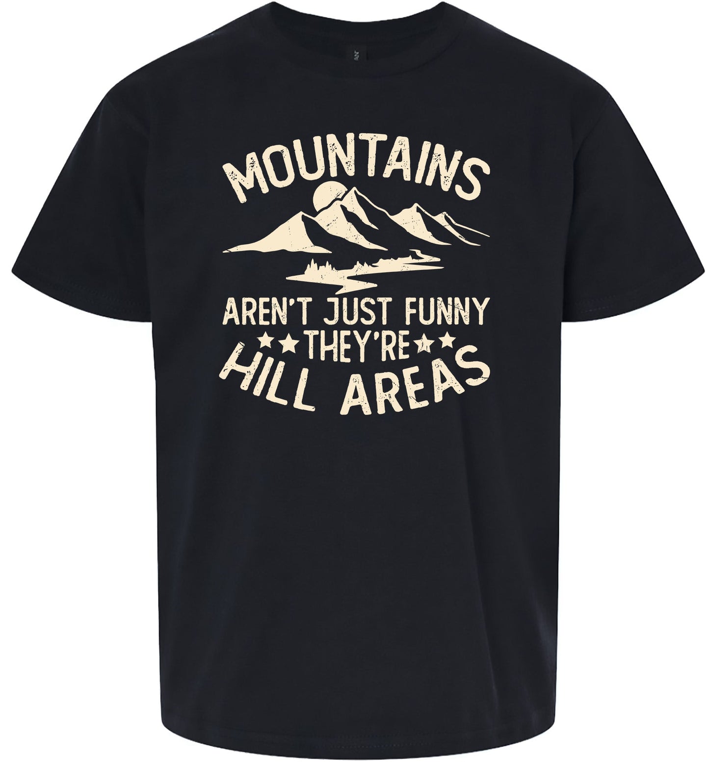 Mountains are Hill Areas Children's Gildan Soft Shirt