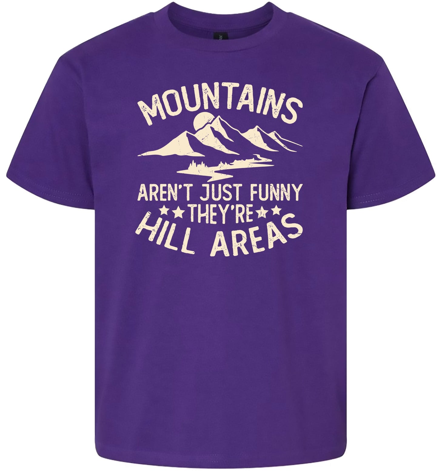 Mountains are Hill Areas Children's Gildan Soft Shirt