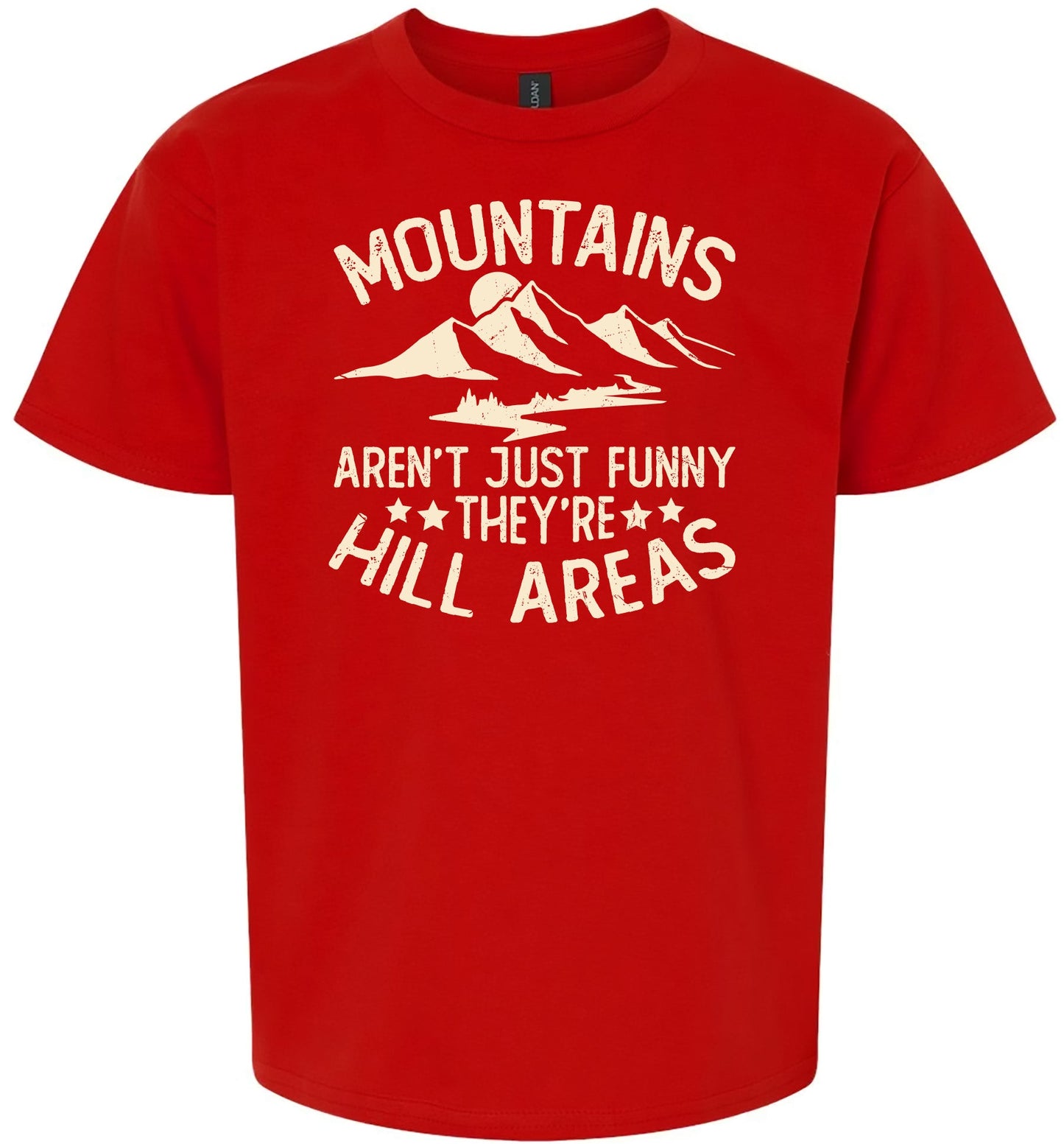 Mountains are Hill Areas Children's Gildan Soft Shirt