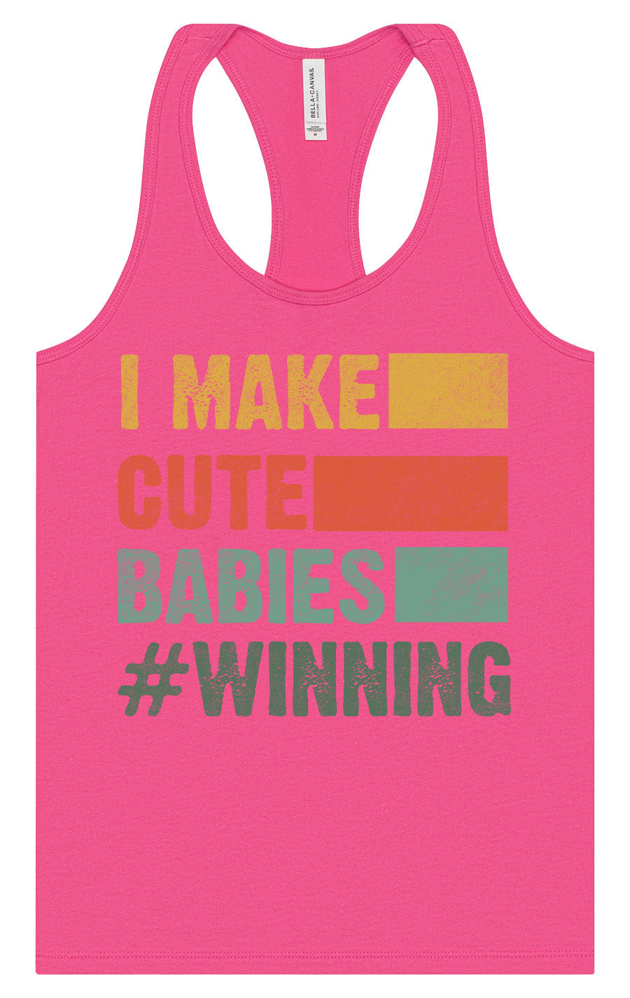 I Make Cute Babies Women's Racerback Tank