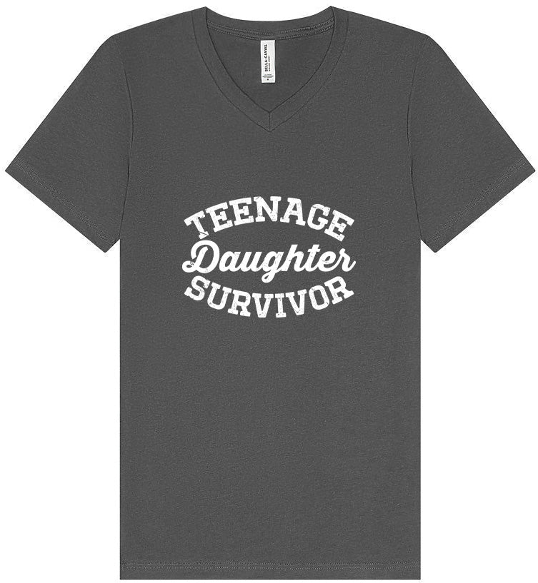 Teenage Daughter Survivor Unisex V-Neck Shirt