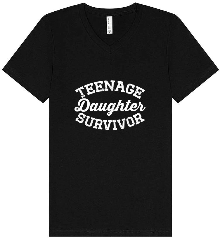 Teenage Daughter Survivor Unisex V-Neck Shirt