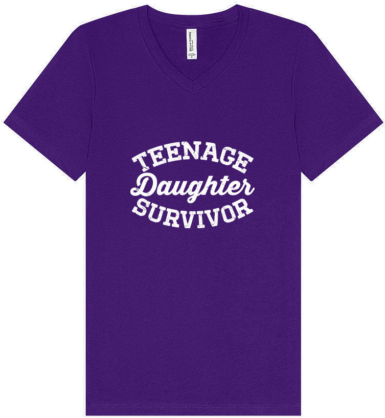 Teenage Daughter Survivor Unisex V-Neck Shirt