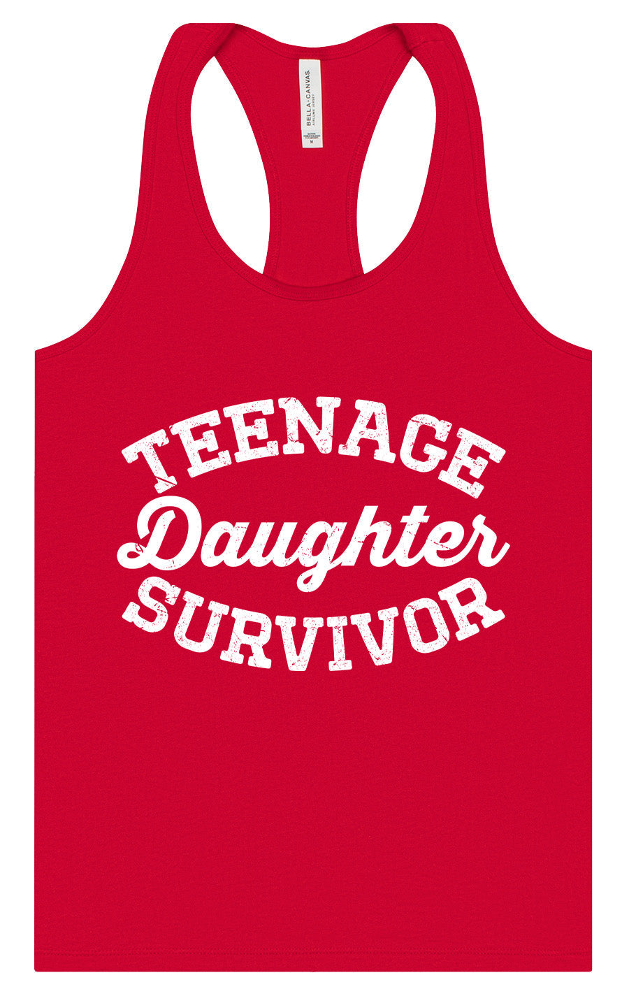 Teenage Daughter Survivor Women's Racerback Tank