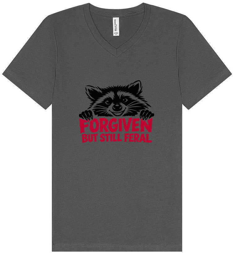 Forgiven Still Feral Unisex V-Neck Shirt