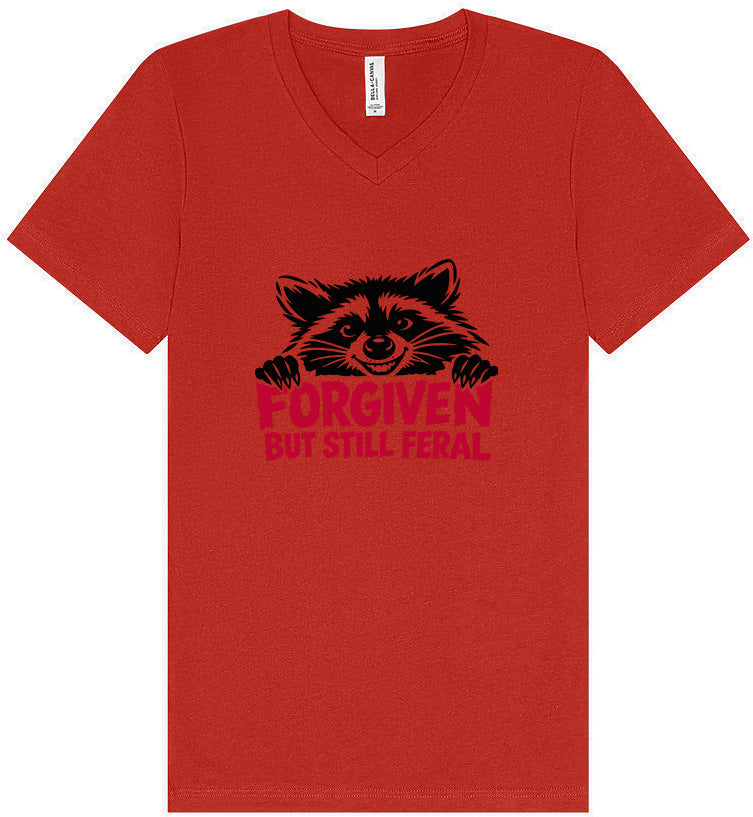 Forgiven Still Feral Unisex V-Neck Shirt