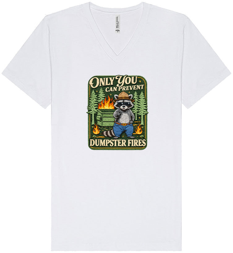Prevent Dumpster Fires Unisex V-Neck Shirt