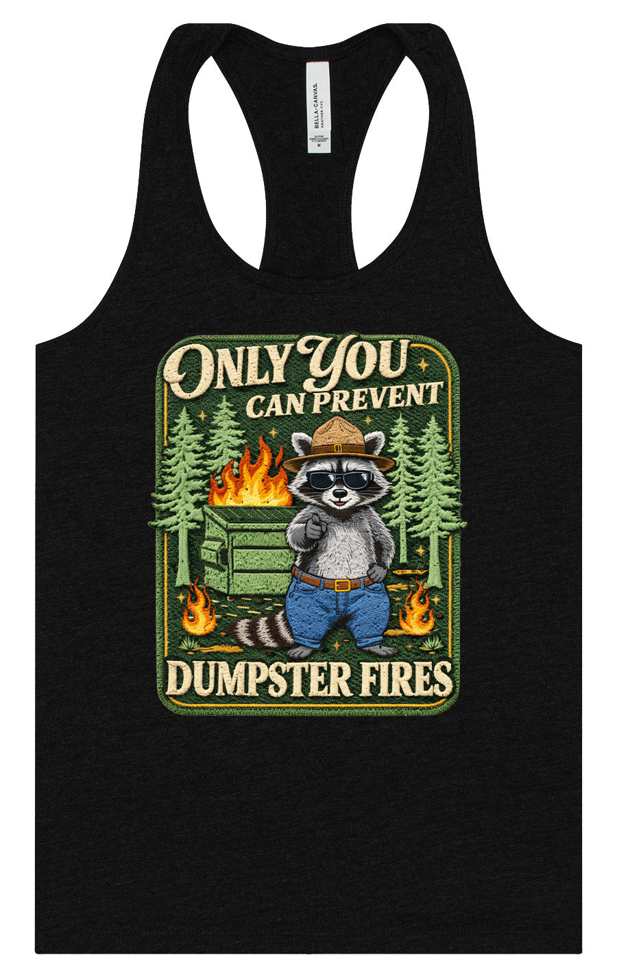 Prevent Dumpster Fires Women's Racerback Tank