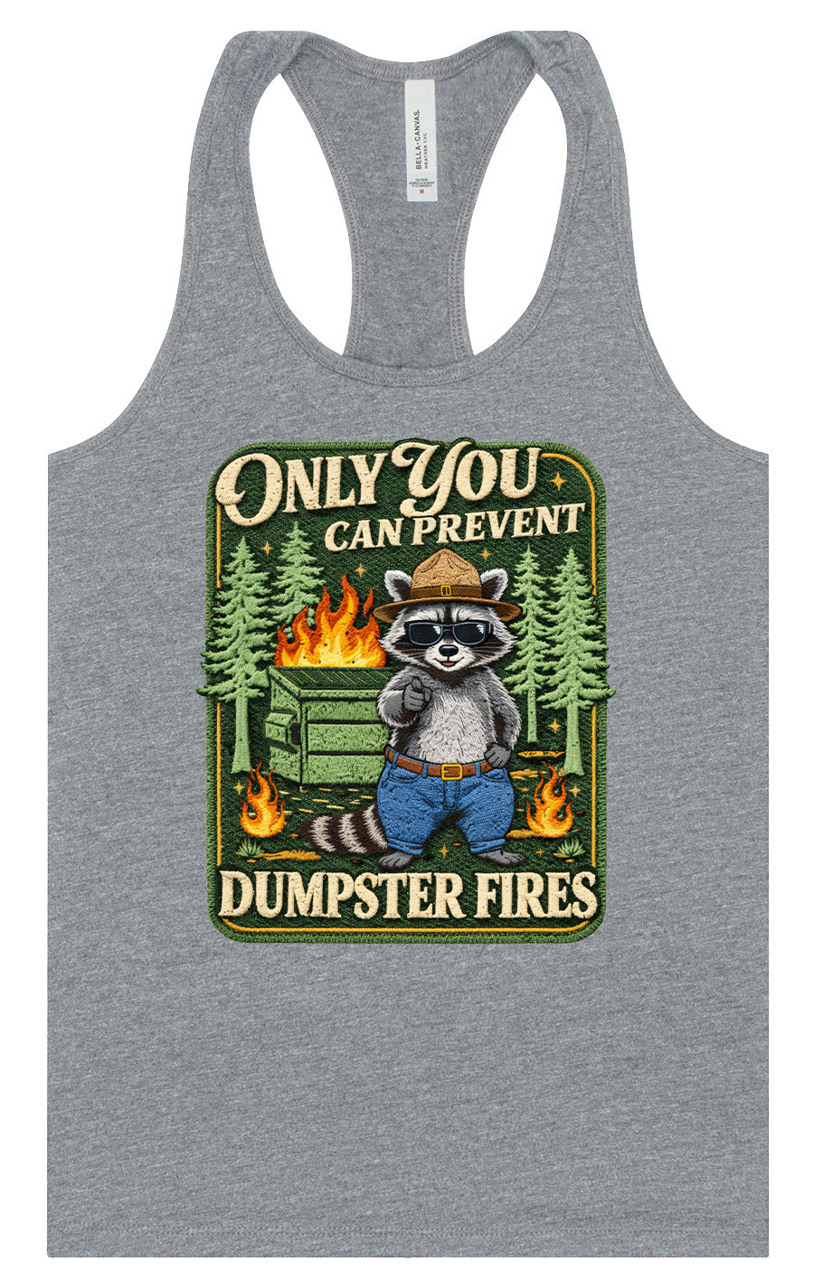 Prevent Dumpster Fires Women's Racerback Tank