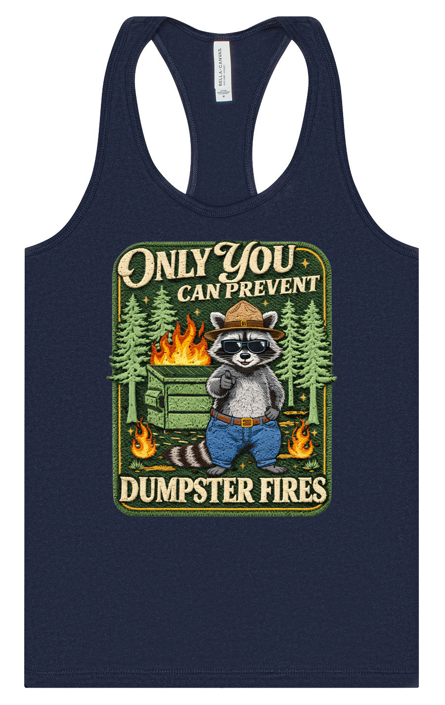 Prevent Dumpster Fires Women's Racerback Tank