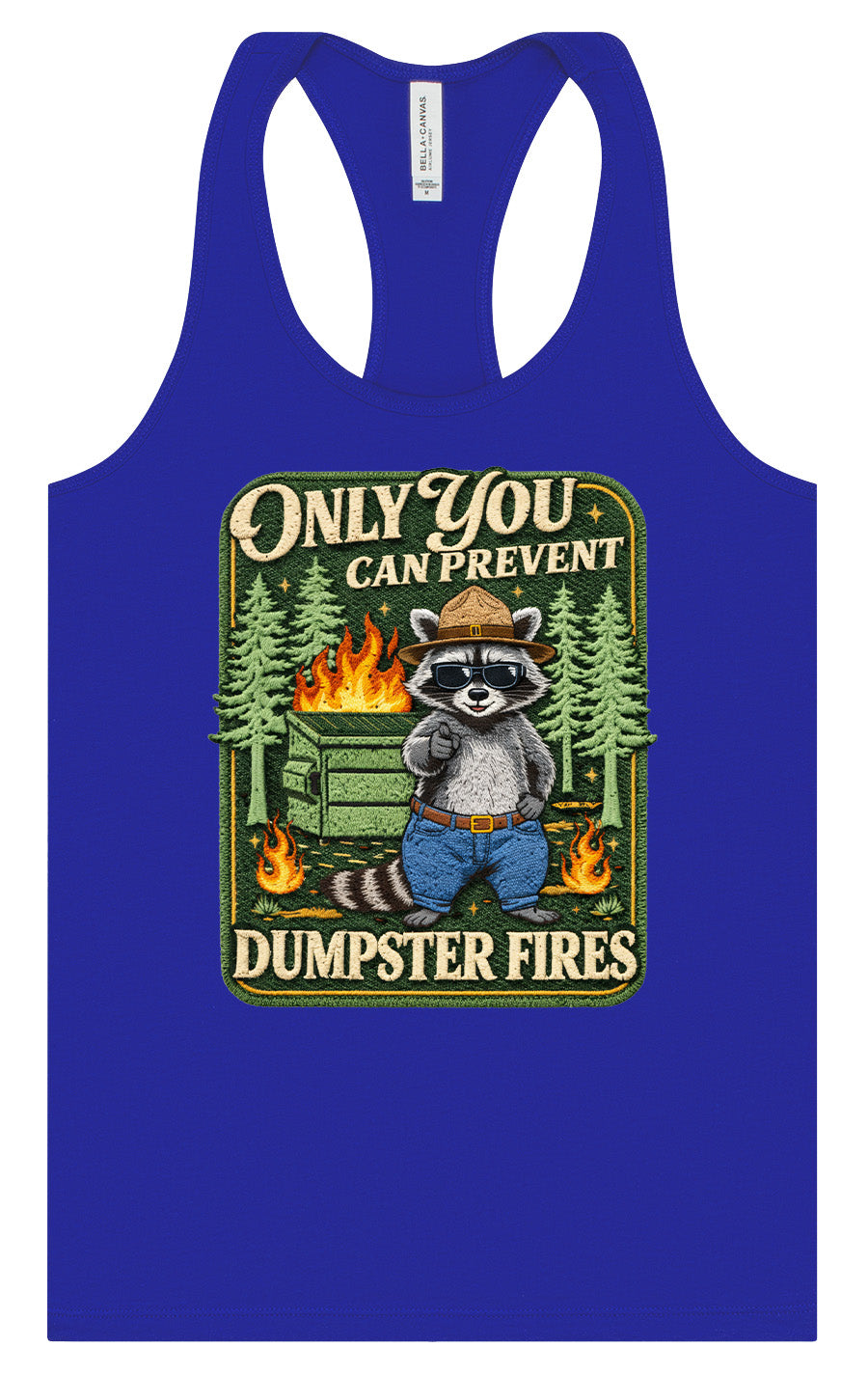 Prevent Dumpster Fires Women's Racerback Tank