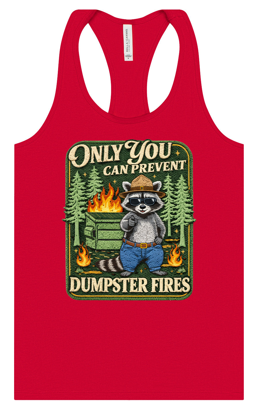Prevent Dumpster Fires Women's Racerback Tank