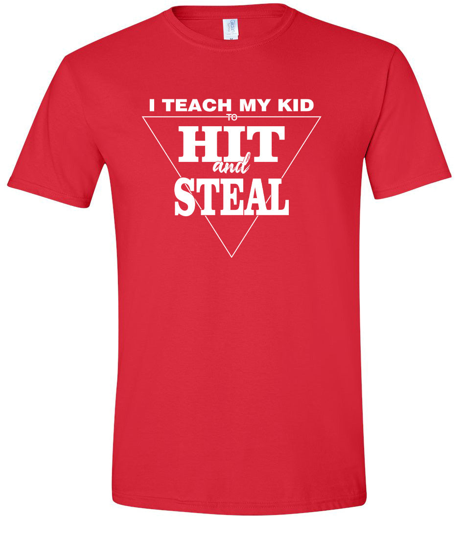 Hit and Steal Adult Gildan Soft Shirt