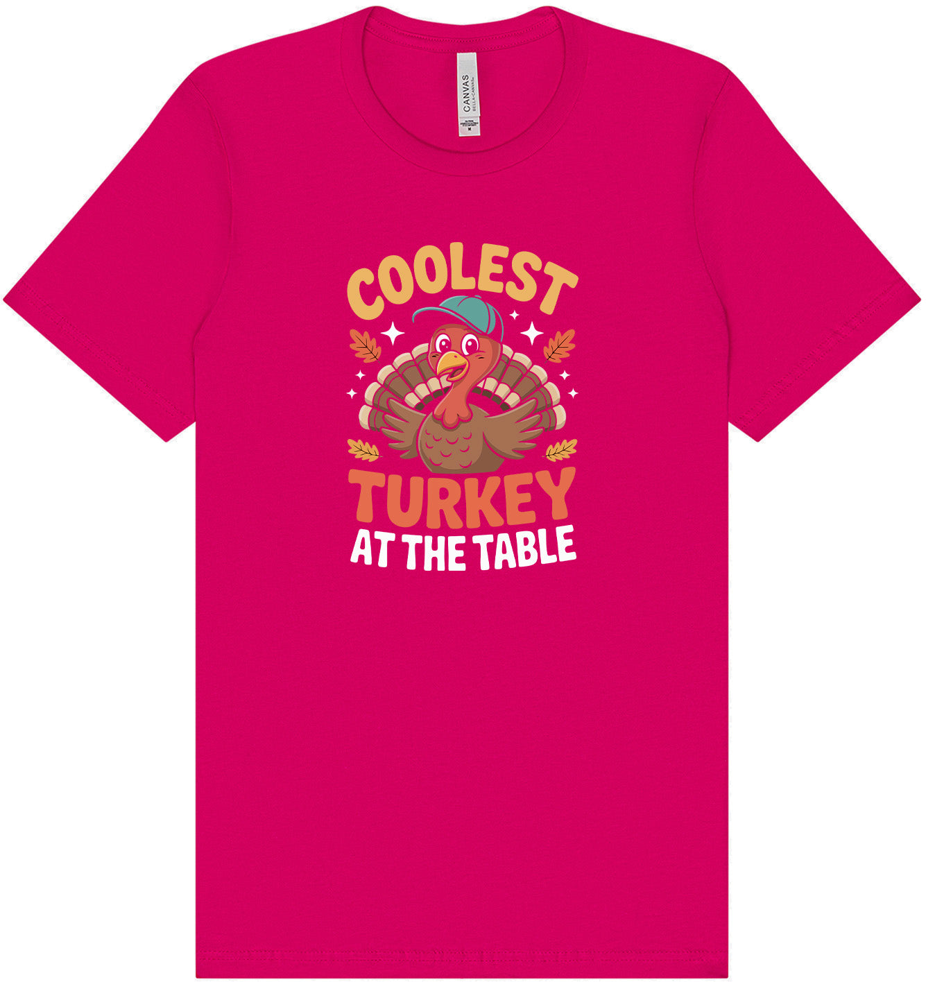 Coolest Turkey at the Table Adult Bella Canvas Shirt