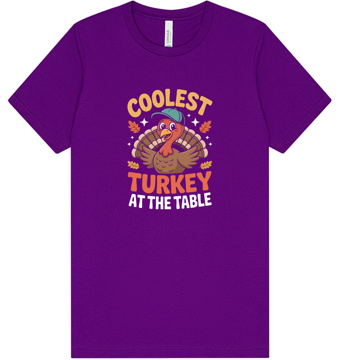 Coolest Turkey at the Table Adult Bella Canvas Shirt