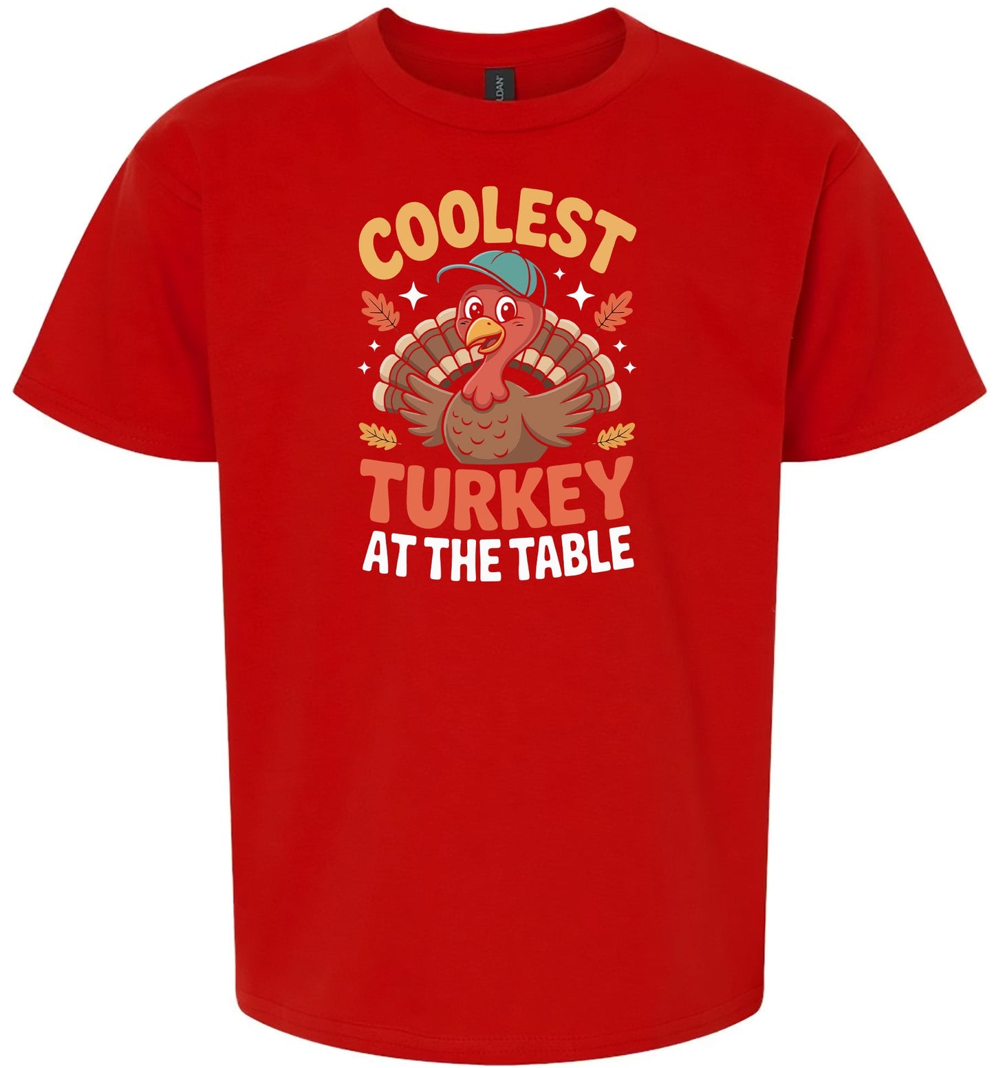 Coolest Turkey at the Table Children's Gildan Soft Shirt