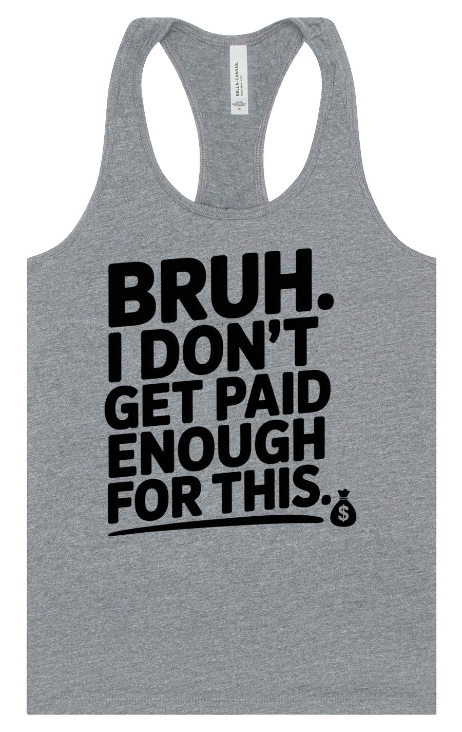 Bruh I Don't Get Paid Enough Women's Racerback Tank
