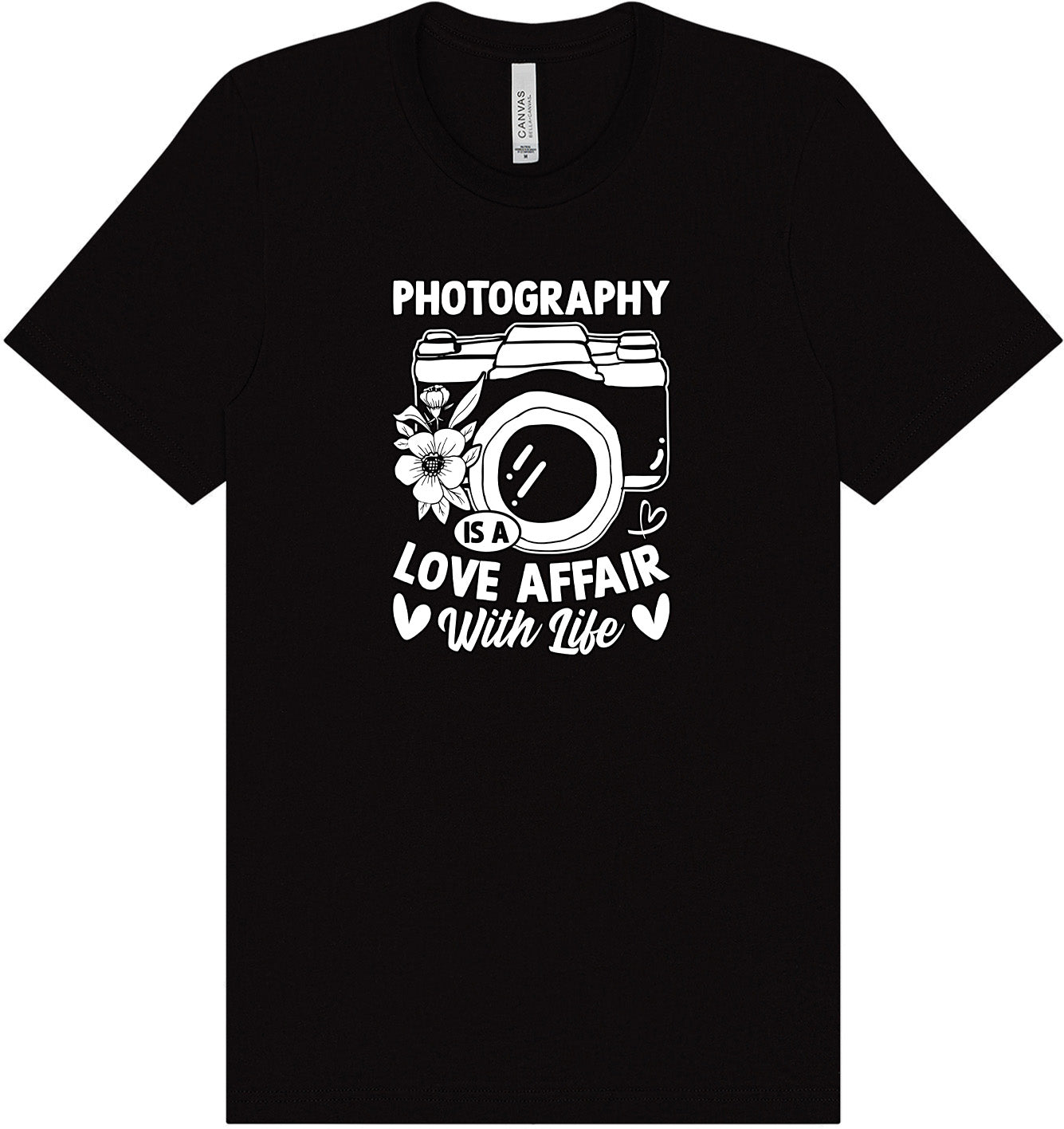 Photography is a Love Affair Adult Bella Canvas Shirt