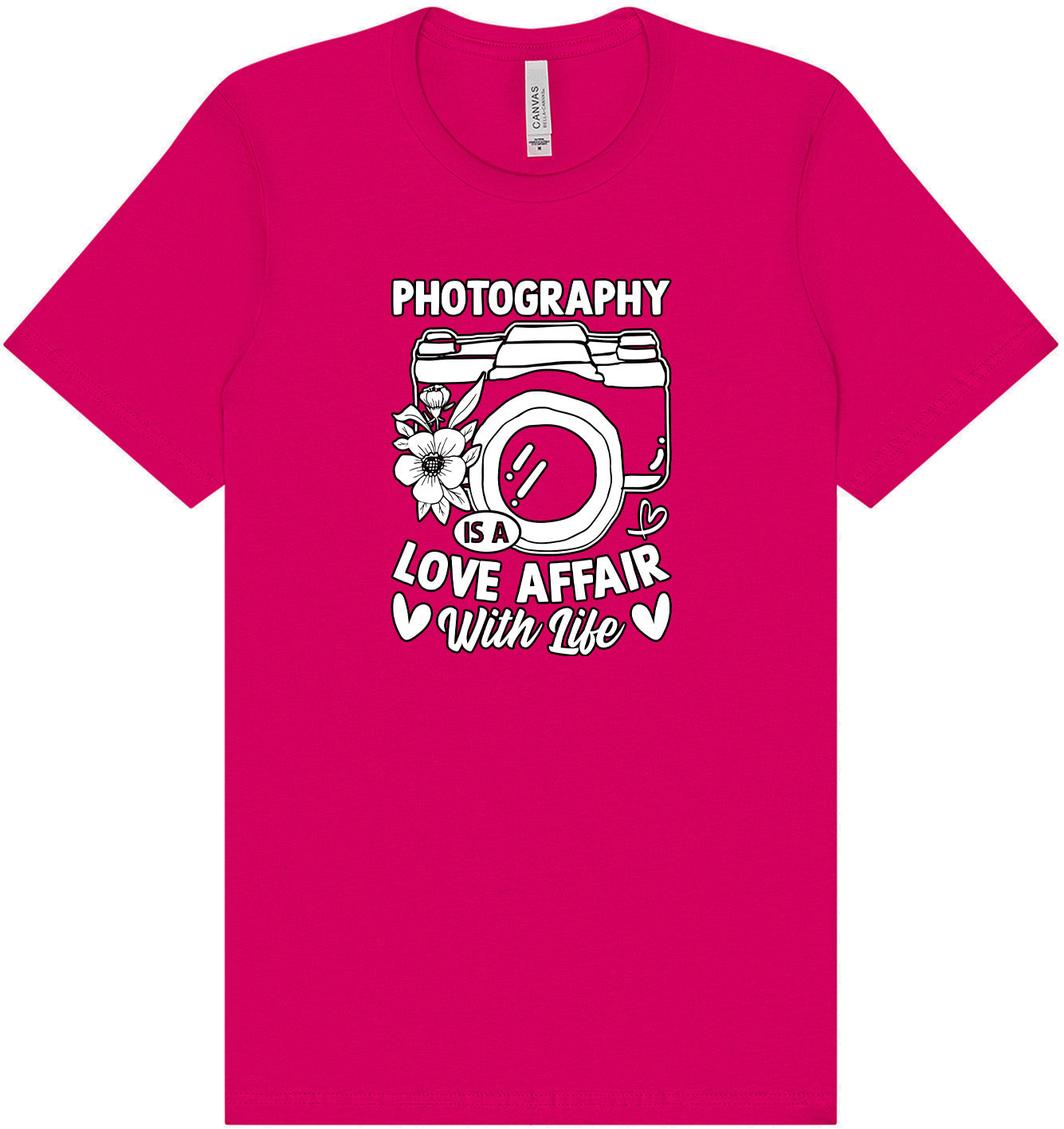 Photography is a Love Affair Adult Bella Canvas Shirt