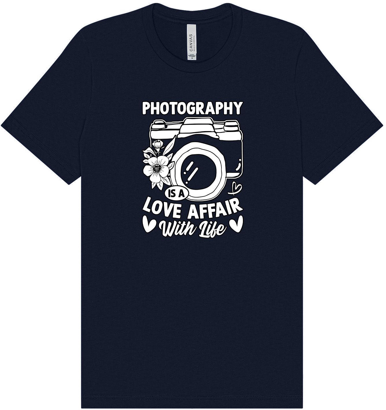 Photography is a Love Affair Adult Bella Canvas Shirt