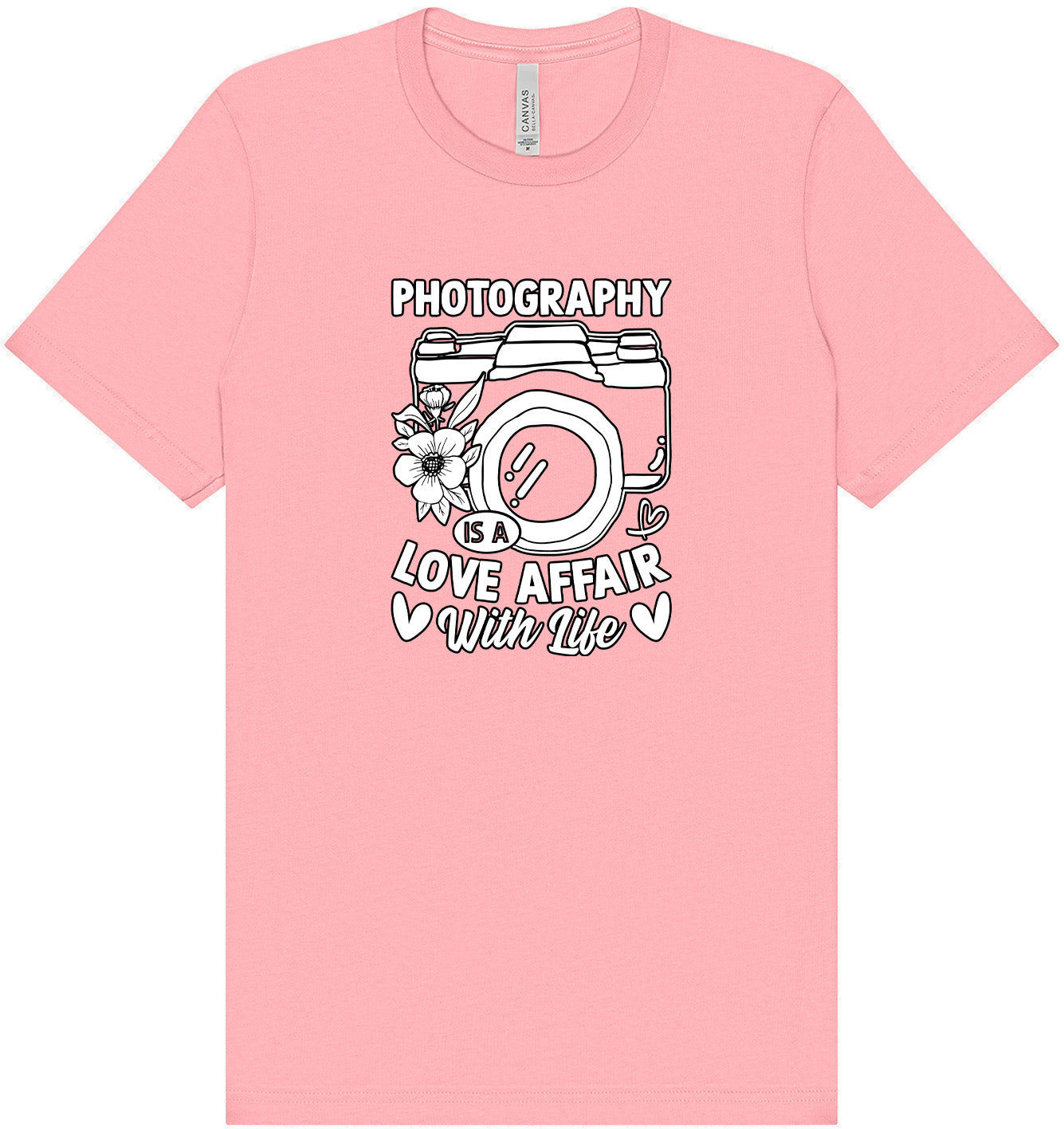 Photography is a Love Affair Adult Bella Canvas Shirt