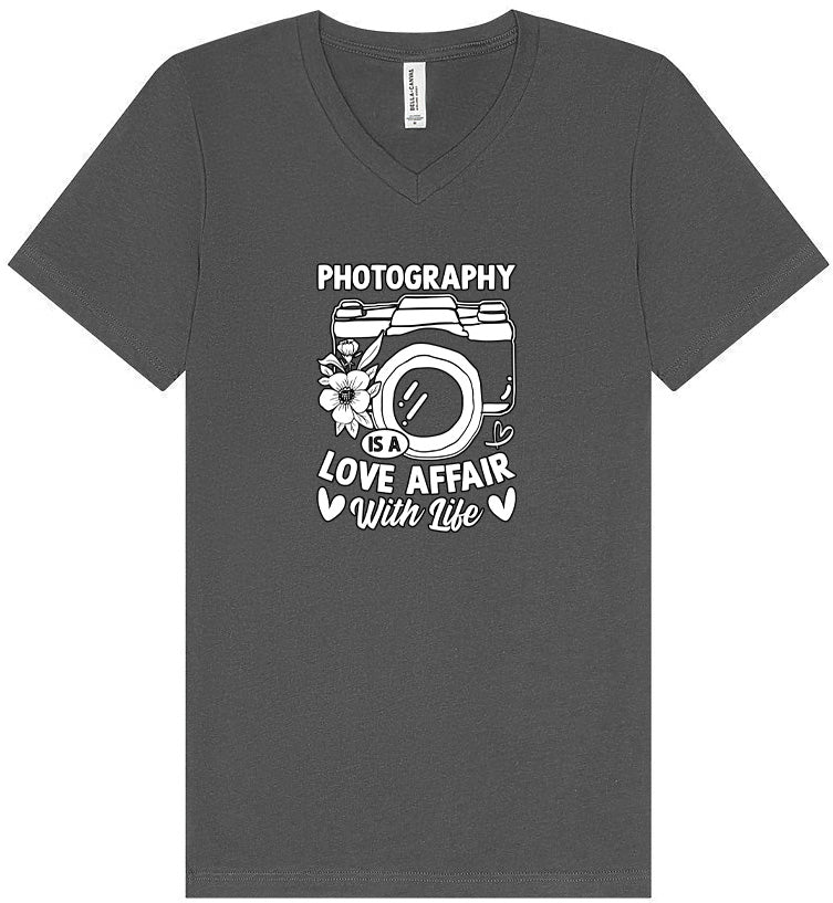 Photography is a Love Affair Unisex V-Neck Shirt