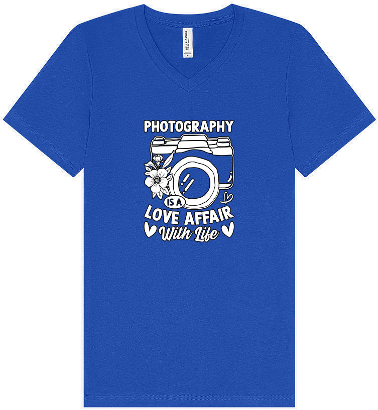 Photography is a Love Affair Unisex V-Neck Shirt