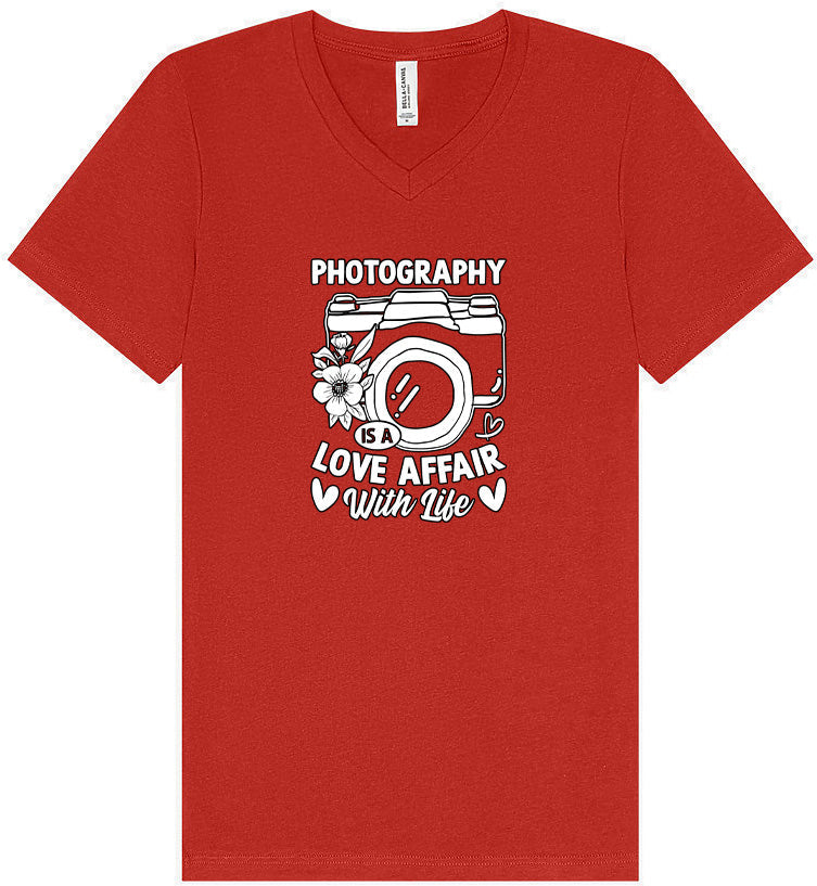 Photography is a Love Affair Unisex V-Neck Shirt