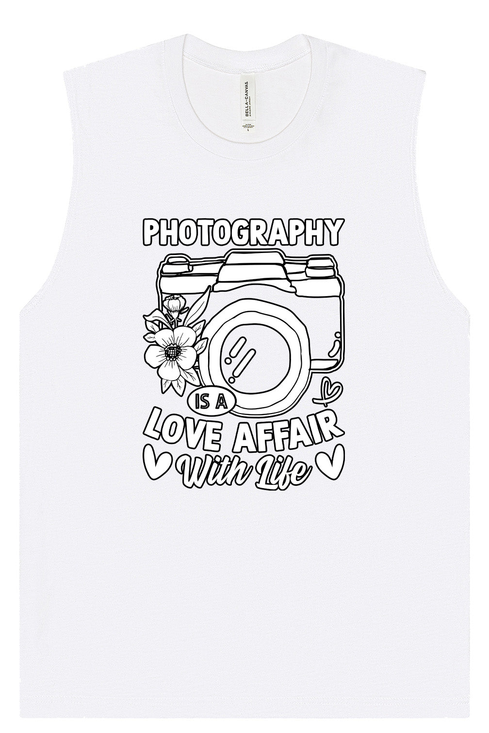 Photography is a Love Affair Muscle Tank