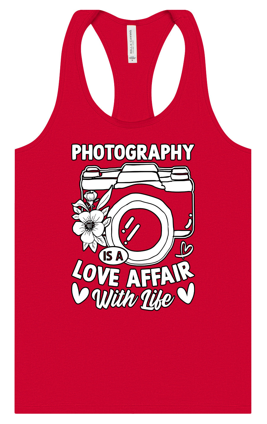 Photography is a Love Affair Women's Racerback Tank