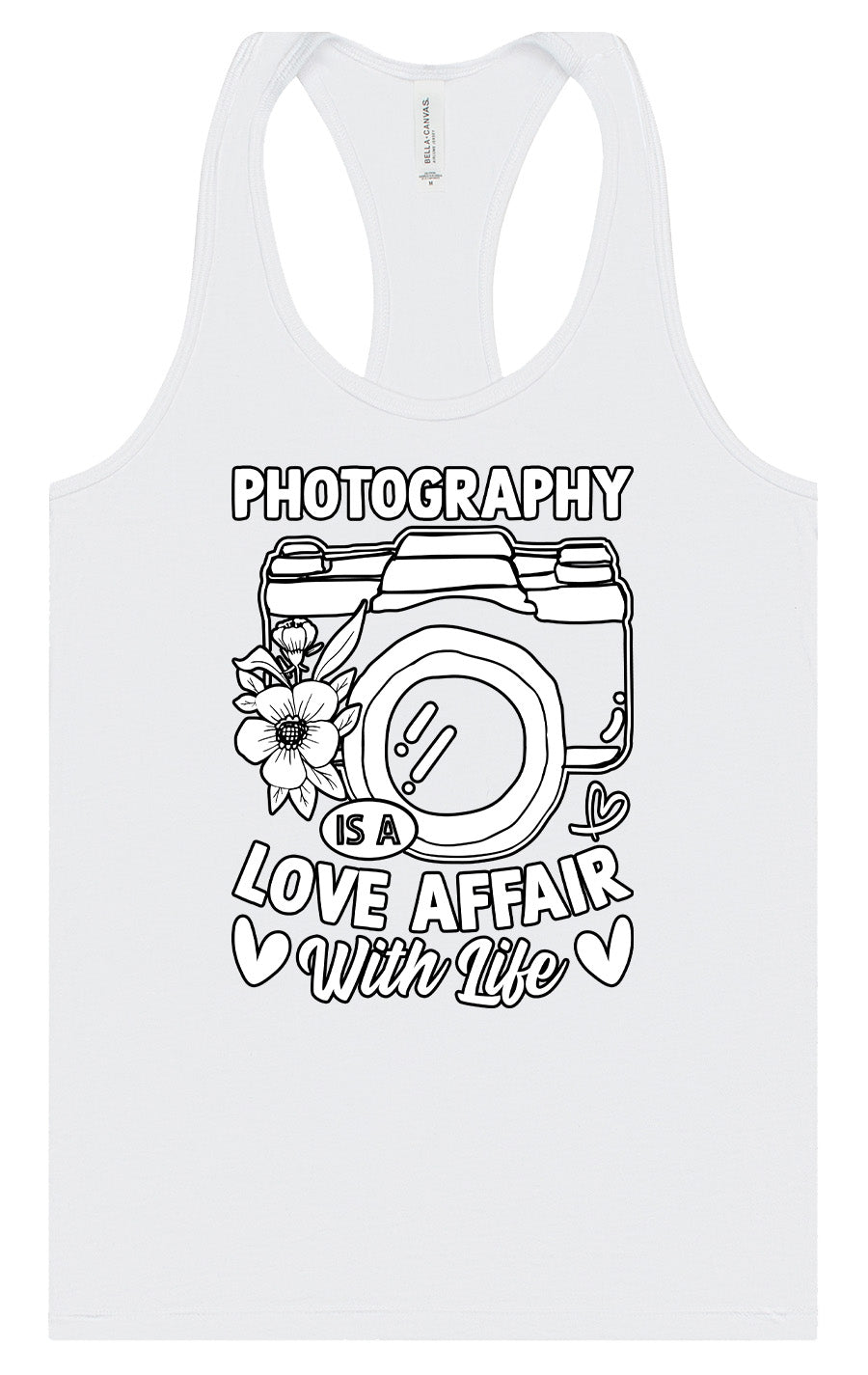 Photography is a Love Affair Women's Racerback Tank