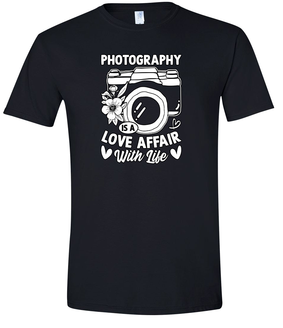 Photography is a Love Affair Adult Gildan Soft Shirt