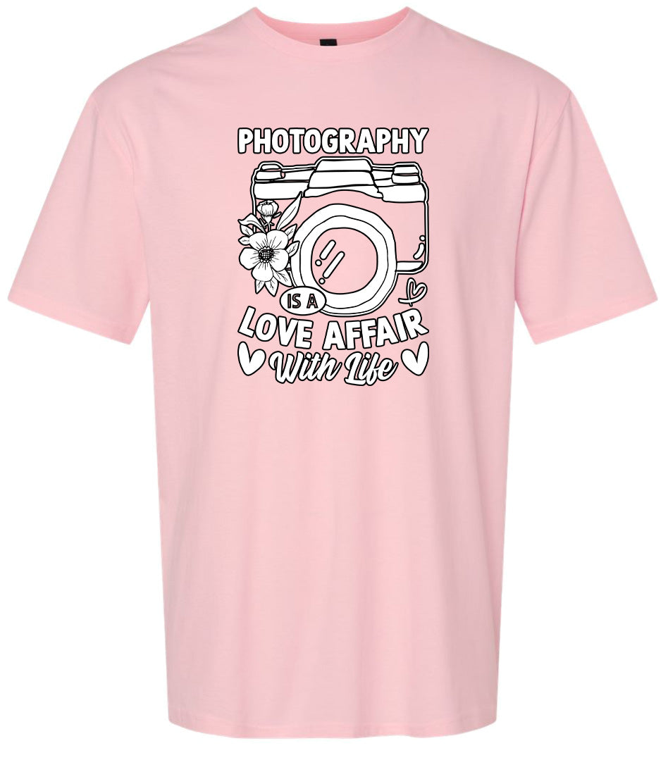 Photography is a Love Affair Adult Gildan Soft Shirt
