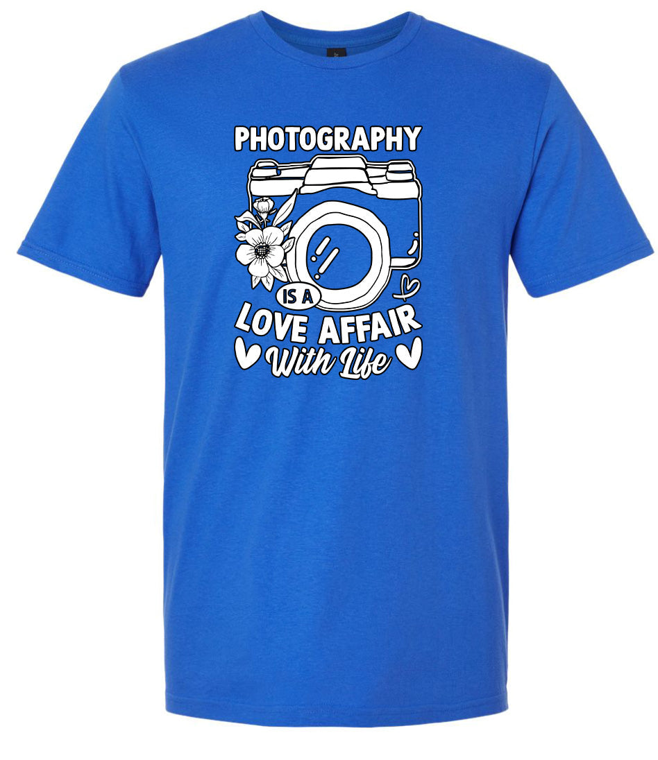 Photography is a Love Affair Adult Gildan Soft Shirt