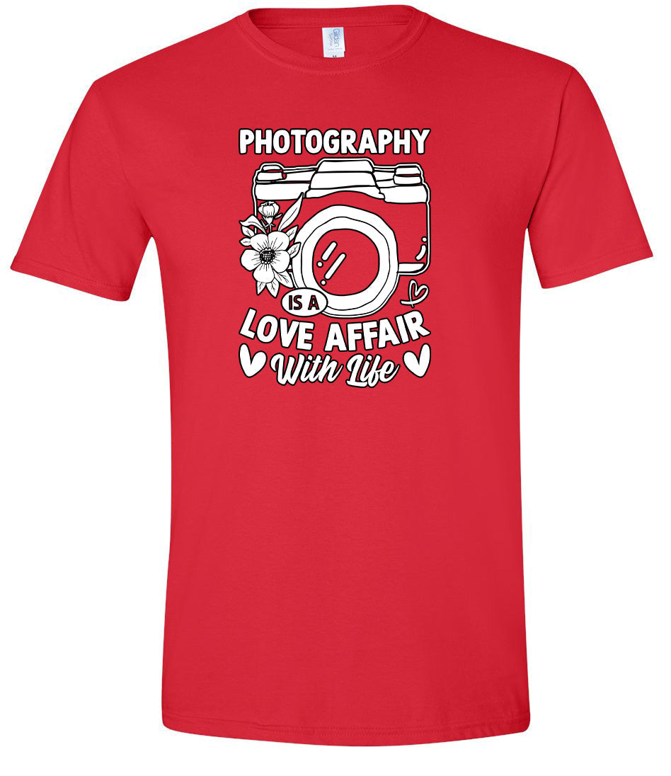Photography is a Love Affair Adult Gildan Soft Shirt