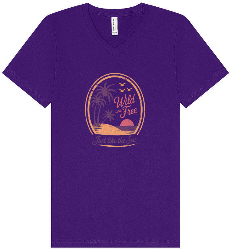Just Like the Sea Unisex V-Neck Shirt