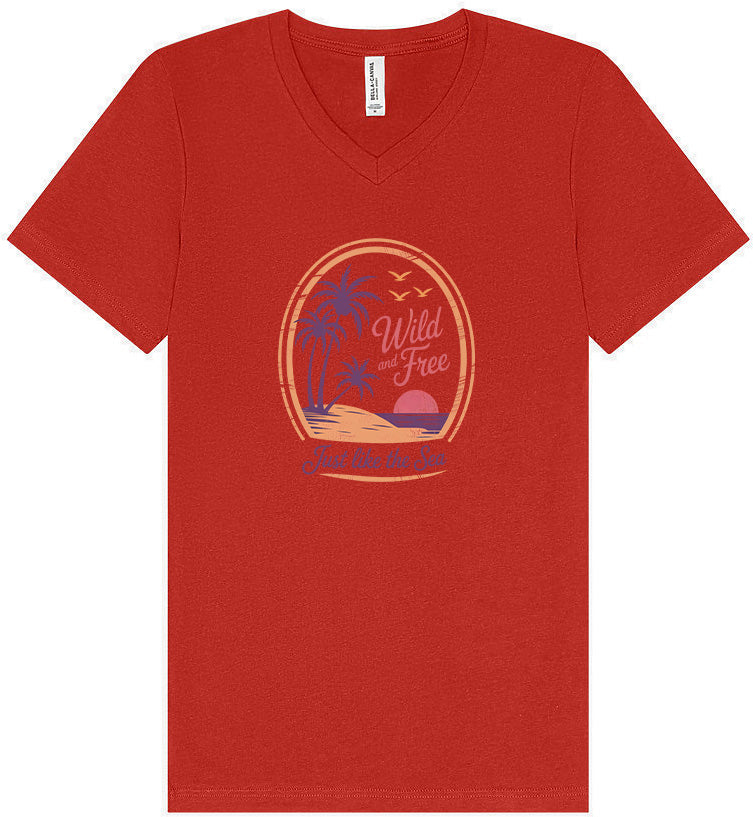 Just Like the Sea Unisex V-Neck Shirt
