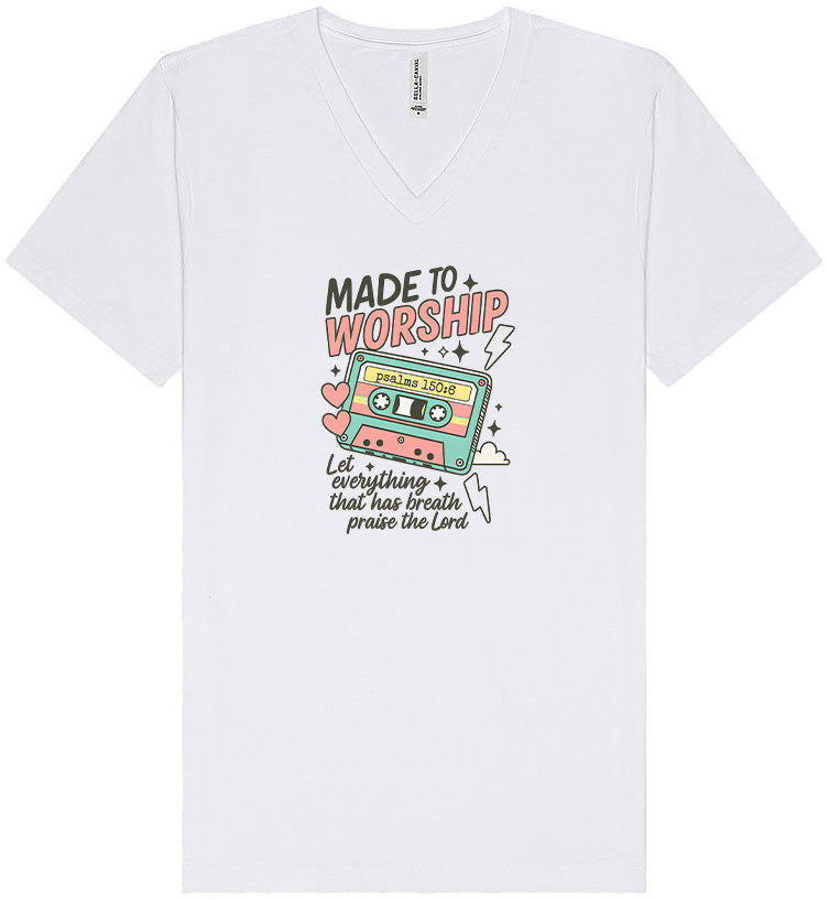 Made to Worship Unisex V-Neck Shirt