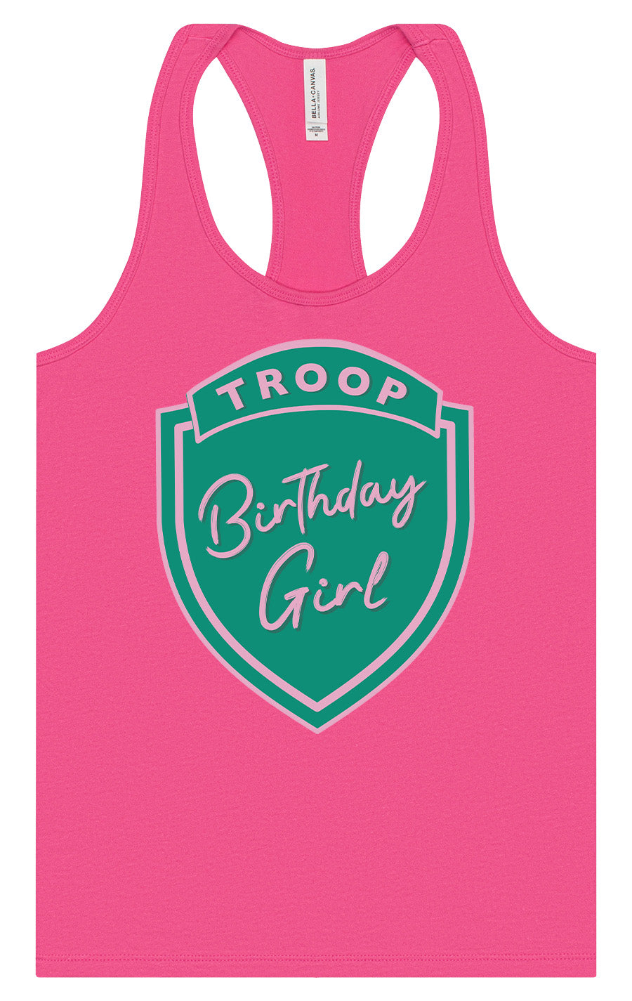Troop Birthday Girl Women's Racerback Tank