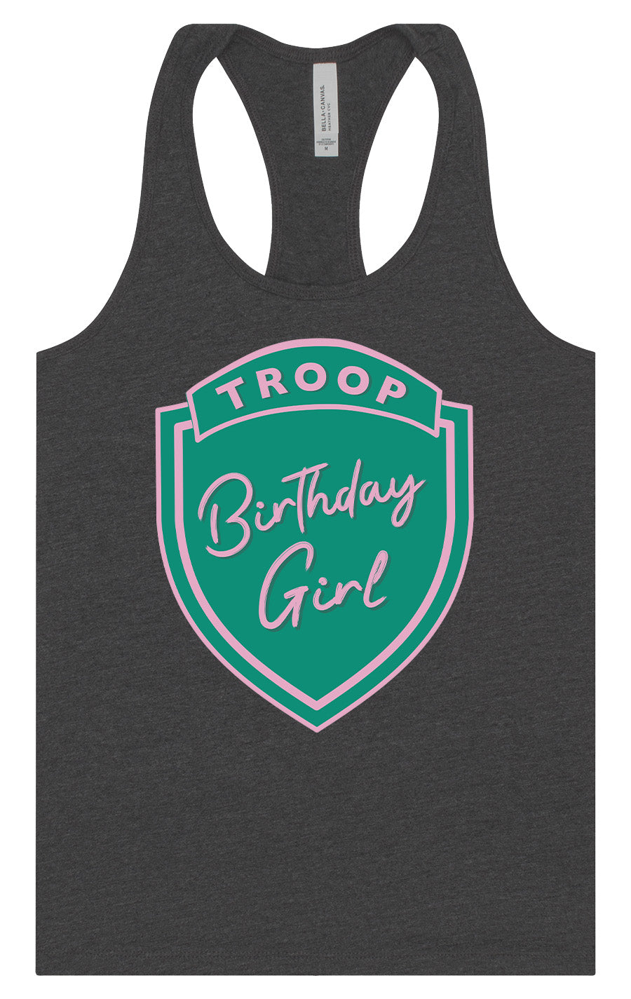 Troop Birthday Girl Women's Racerback Tank