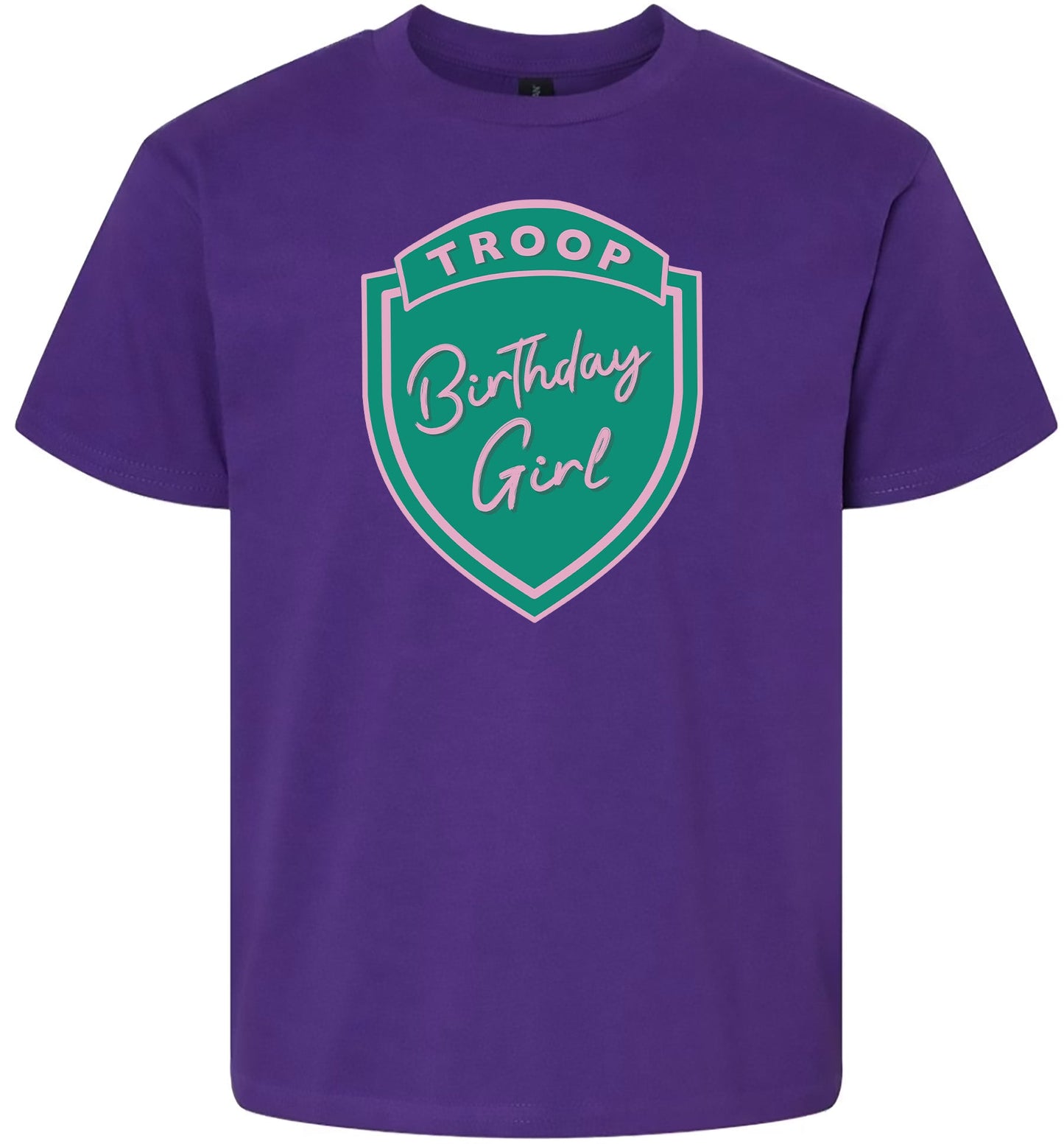 Troop Birthday Girl Children's Gildan Soft Shirt