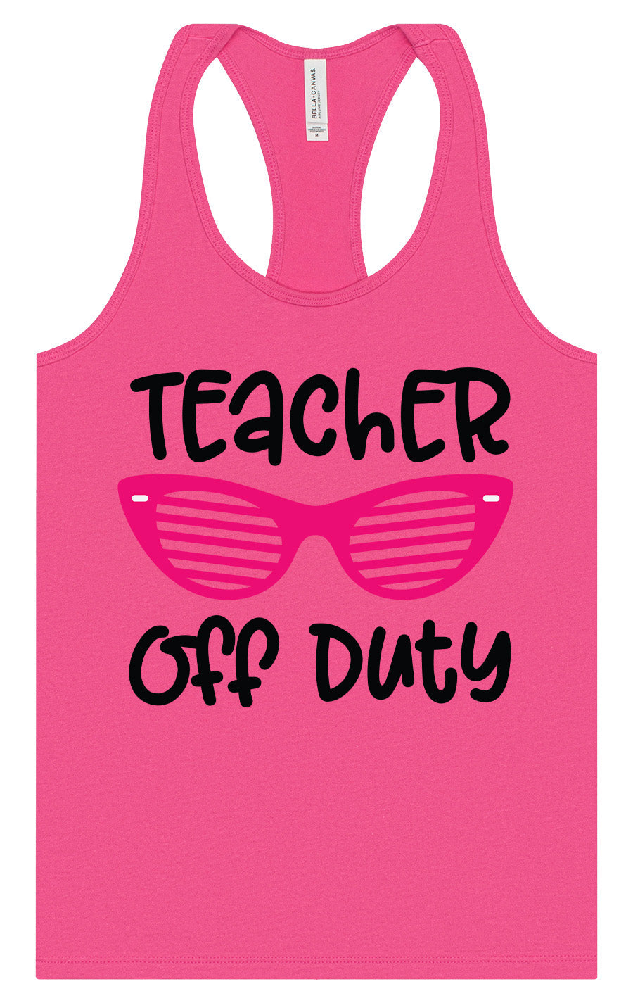 Teacher Off Duty Women's Racerback Tank