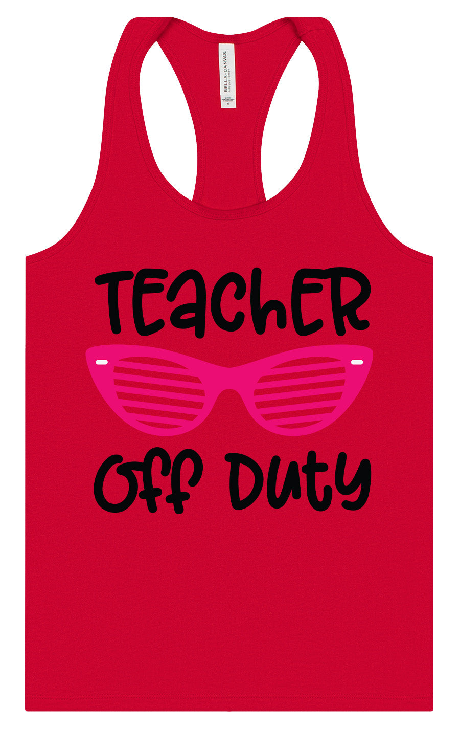 Teacher Off Duty Women's Racerback Tank