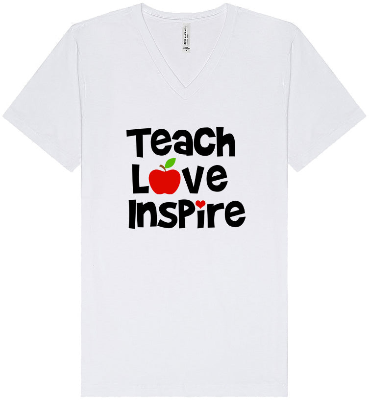 Teach Love Inspire Unisex V-Neck Shirt