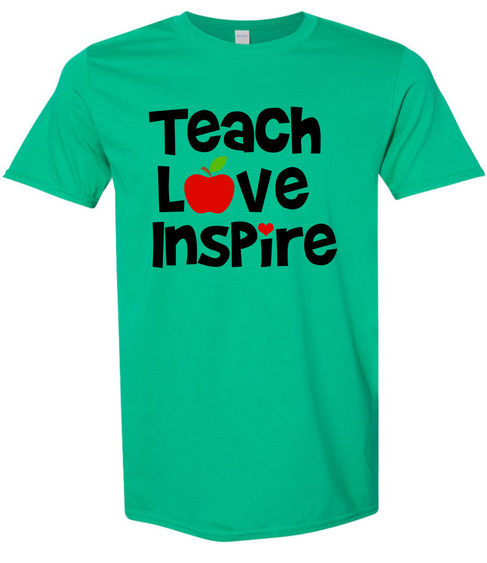 Teach Love Inspire Adult Gildan Soft Shirt