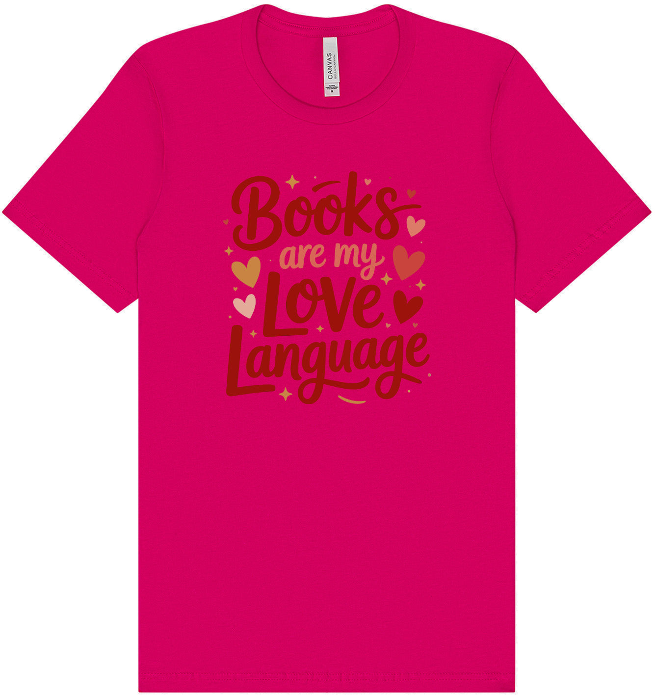 Books are my Love Language Adult Bella Canvas Shirt