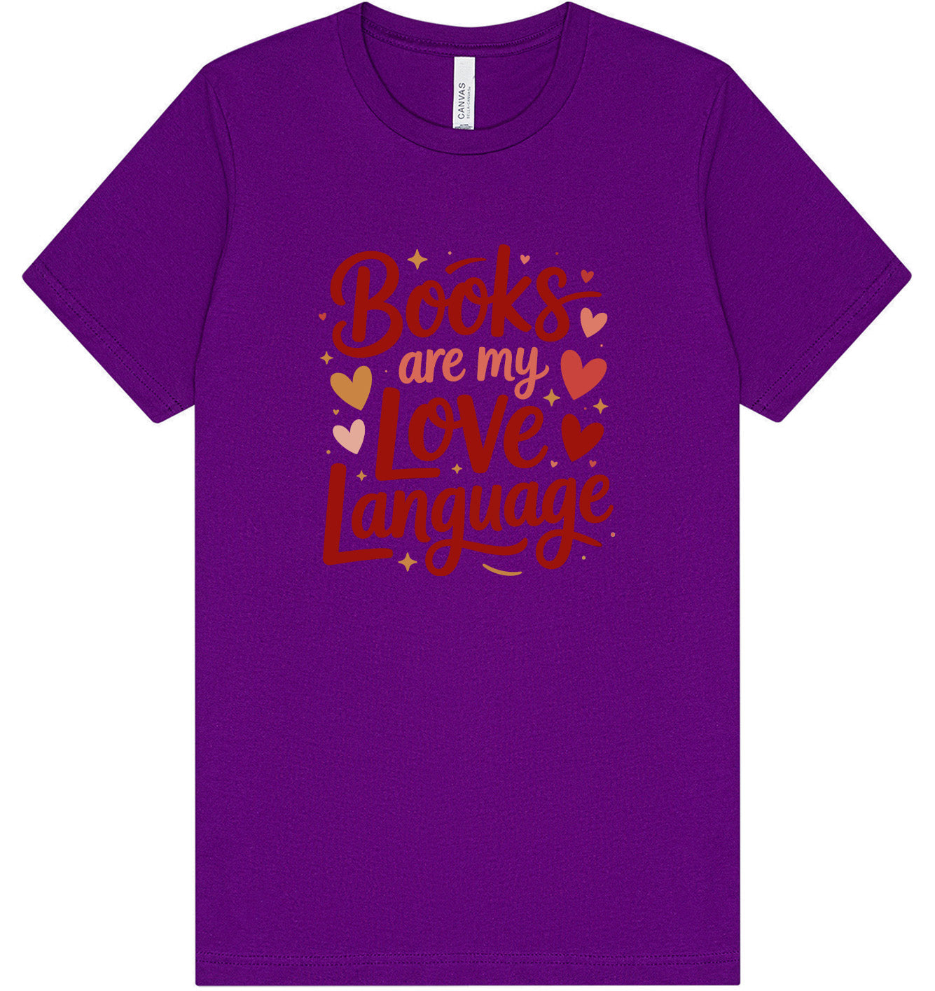 Books are my Love Language Adult Bella Canvas Shirt