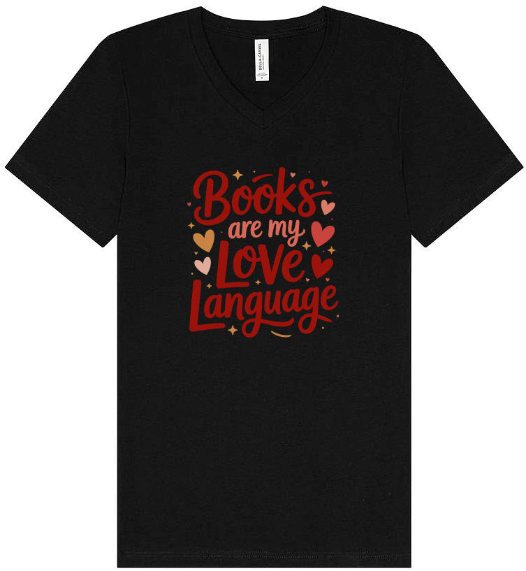 Books are my Love Language Unisex V-Neck Shirt
