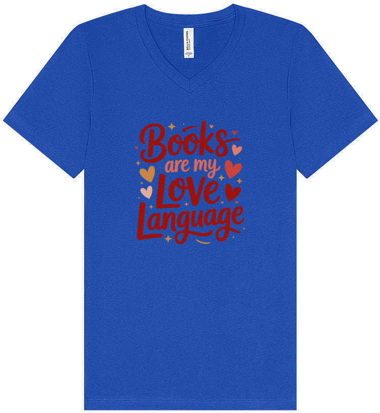 Books are my Love Language Unisex V-Neck Shirt